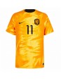 Billige Nederland Steven Berghuis #11 Hjemmedrakt VM 2022 Kortermet